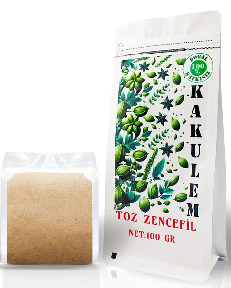 KAKULEM SERTİFİKALI Öğütülmüş Toz Zencefil 100 GR ürün görseli