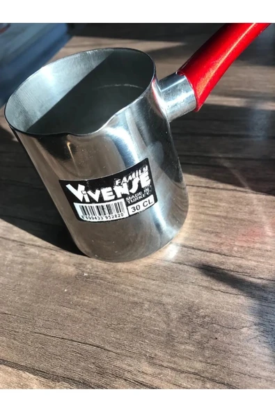 LitaeTrend Paslanmaz Çelik Cezve 300 Ml Kahve Pişirim Cezvesi Bakalit Saplı Royaleks-VVs100 - 1