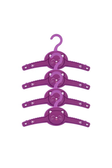 LitaeTrend Funny 4lü Giysi Askısı Kedi Royaleks-G228-B-C - 3