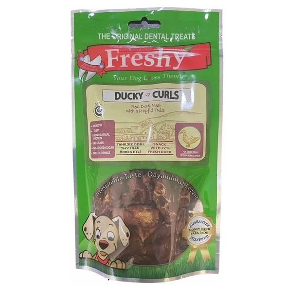 Freshy Ducky Curls Ördekli Köpek Ödül Maması 55 Gr - 1