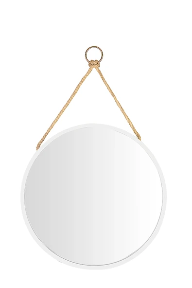 LitaeTrend Ahşap Çerçeveli Boyalı İpli Ayna Royaleks-996 - 1