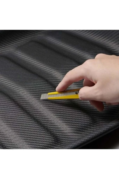 Spigen Tesla Model Y (2024-2023) Rear Trunk Arka Bagaj Alt Gizli Bölme 3D Havuz Paspas Black TL00-Y Black - 3