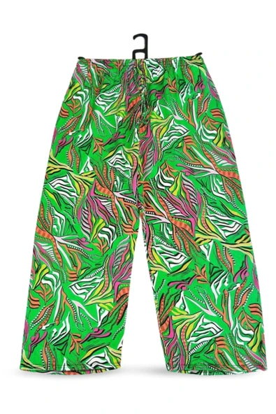 LitaeTrend İthal Viskon Geniş Paça Şık Etnik Otantik Desenli Pantolon - Royaleks - Desen5 ürün görseli 1