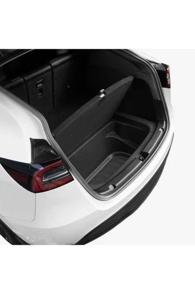 Spigen Tesla Model Y (2024-2023) Rear Trunk Arka Bagaj Alt Gizli Bölme 3D Havuz Paspas Black TL00-Y Black - 7