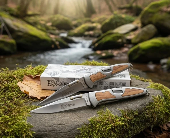 AlsepeteAvm A3123-C Ahşap Kabze Manuel Kamp Çakısı