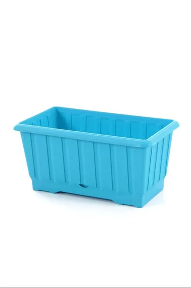 LitaeTrend Klasik Balkon Çiçek ve Bitki Saksısı No:1 - 4.3 Litre Royaleks-S231 - 1