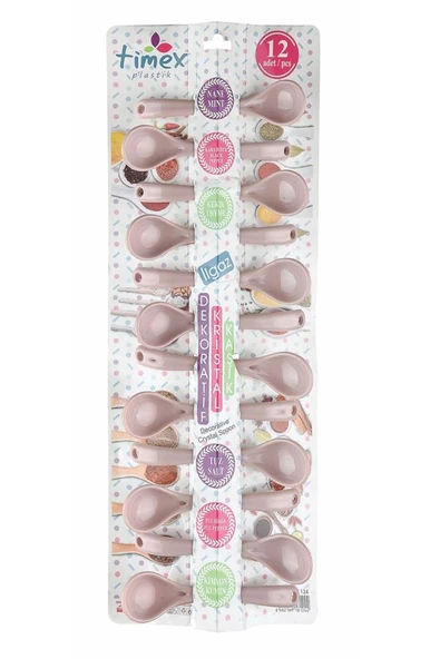 LitaeTrend Dekoratif Kristal Kaşık Seti 12'li Royaleks-TİM124