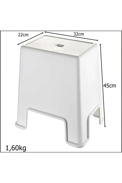 LitaeTrend Büyük Boy Banyo Taburesi Royaleks-129 - 2