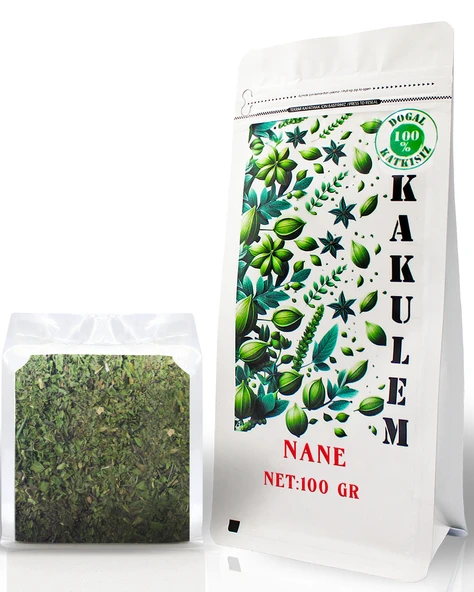 KAKUELM SERTİFİKALI Gaziantep Nizip Usulü Kurutulmuş Nane 100 GR ürün görseli