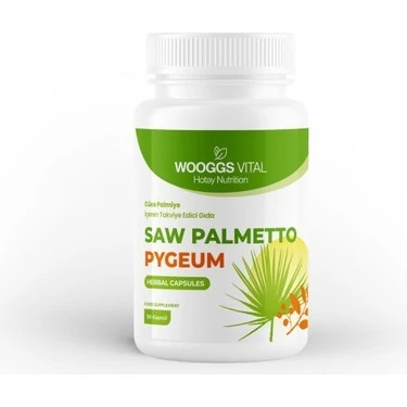 WOOGGS VİTAL SAW PALMETTO, PYGEUM İÇEREN TAKVİYE EDİCİ GIDA 90 KAPSÜL ürün görseli 1