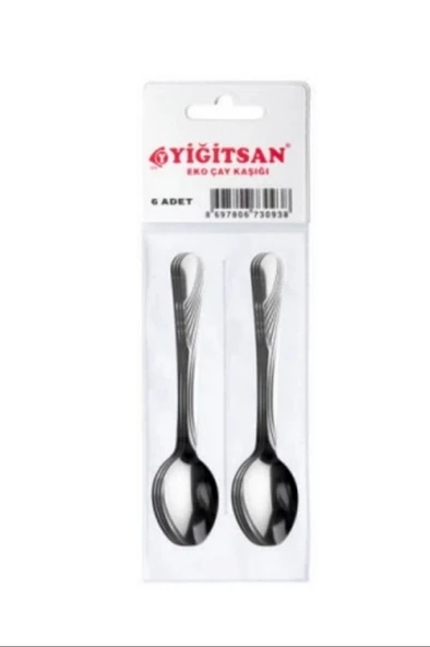 LitaeTrend Eko 6'lı Kare Çay Kaşığı Royaleks-69034 - 1