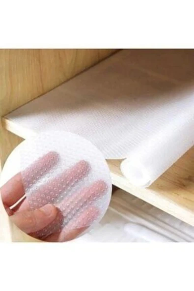 LitaeTrend Sermat Sılver Eva Shelf Liner Şeffaf Kaydırmaz Raf Dolap Ve Çekmece Örtüsü 45 Cm X 10 Metre Royaleks-RF50 - 1