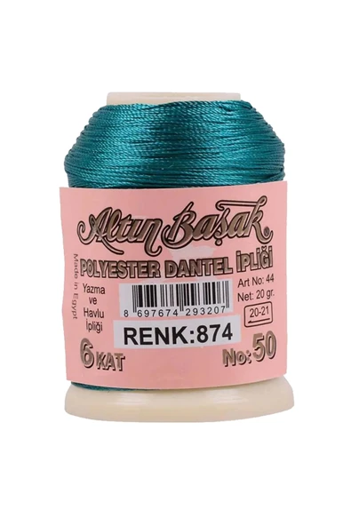 LitaeTrend Altınbaşak Oya ve Dantel İpi 20 gr - Royaleks - No: 874 - 1