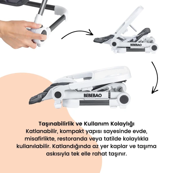 Bebebao Smart Portatif Mama Sandalyesi - 2