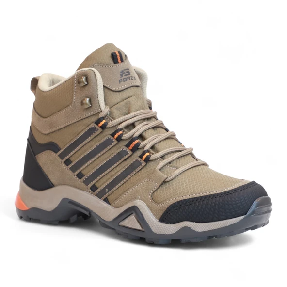 2226-Forza Anatomik Kaydırmaz Tabanlı Soft Shell Outdoor Trekking Erkek Bağcıklı Spor Bot - 6