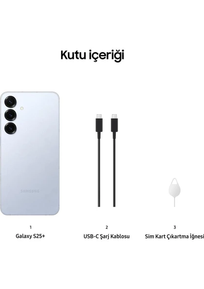 Samsung Galaxy S25+ 256GB Buz Mavisi 12 GB Ram Outlet (Samsung TR Garantilidir) - 2