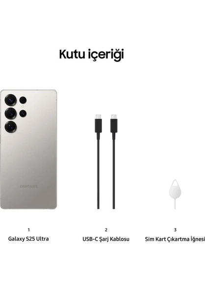 Samsung Galaxy S25 Ultra 512GB Gri Titanyum 12 GB Ram Outlet (Samsung TR Garantilidir) - 2