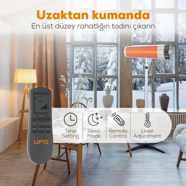 UFO S/2300 W Duvar Tipi Isıtıcı - Uzaktan Kumandalı - 5