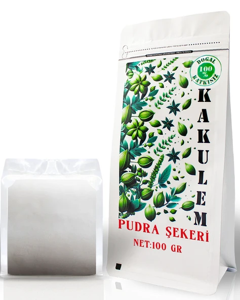 KAKULEM SERTİFİKALI Pastalık Tatlılık Pudra Şekeri 100 GR