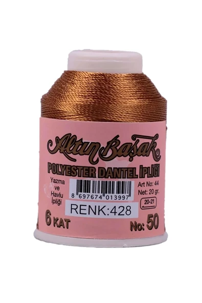 LitaeTrend 3 Adet Altınbaşak Oya ve Dantel İpi 20 gr - Royaleks - No: 428 - Resim 3