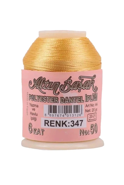 LitaeTrend 3 Adet Altınbaşak Oya ve Dantel İpi 20 gr - Royaleks - No: 347 - Resim 3