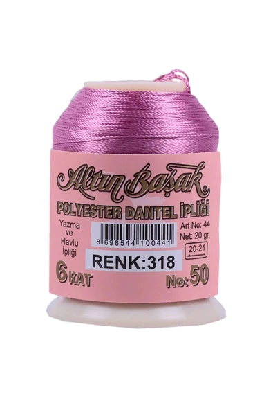 LitaeTrend 3 Adet Altınbaşak Oya ve Dantel İpi 20 gr - Royaleks - No: 318 - Resim 3