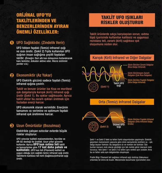 UFO S/2300 W Duvar Tipi Isıtıcı - Uzaktan Kumandalı - 9