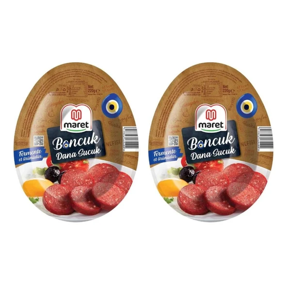 Maret Boncuk Dana Sucuk 220 gr x 2 Adet - 1