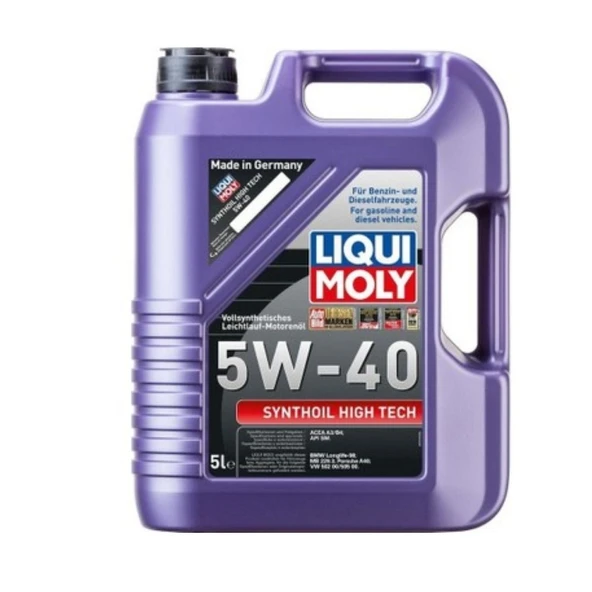 5W40 Motor Yağı Synthoil High Tech 5 Litre Liqui Moly ürün görseli