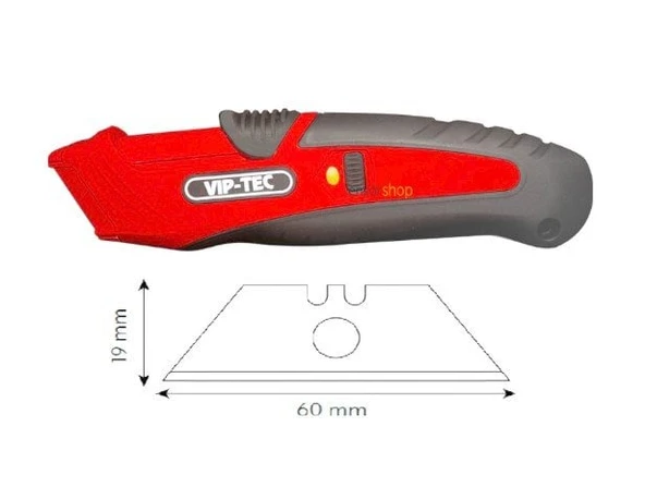 VIPTEC VT875142 Profesyonel 3 Kademeli Güvenlikli Maket Bıçağı ürün görseli