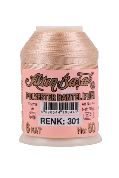 LitaeTrend 3 Adet Altınbaşak Oya ve Dantel İpi 20 gr - Royaleks - No: 301 - 087 - 383 - 3