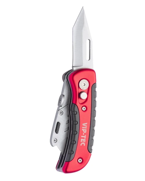 VIPTEC VT875159 Çift Bıçaklı Katlanır Cep Tipi Maket Bıçağı - Resim 2