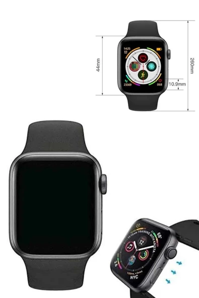 Arama Cevaplayabilen Akıllı Saat Bluetooth Bağlantılı Sosyal Medya Girişli - Resim 3