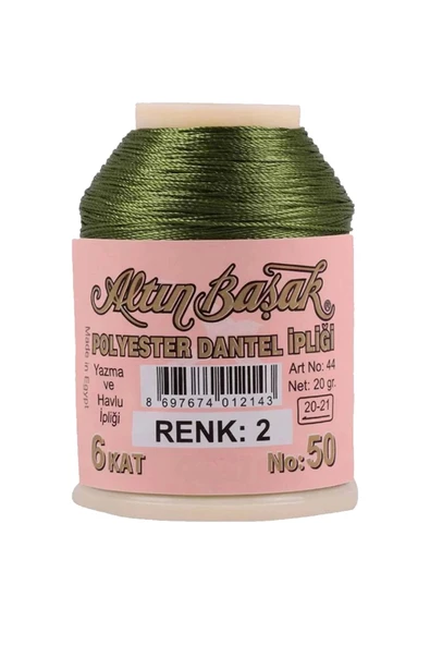 LitaeTrend 3 Adet Altınbaşak Oya ve Dantel İpi 20 gr - Royaleks - No: 002 - 3