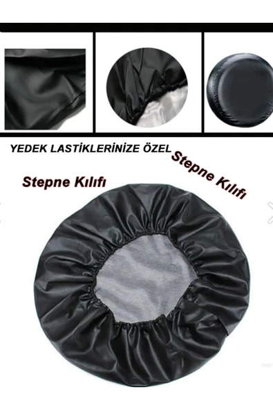 DesingONB RAPID SPACEBACK Uyumlu Oto Araç Stepne Kılıfı 17-18 inç - Resim 3