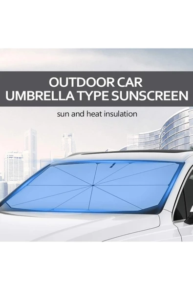 Mithra Life Katlanabilir Oto Şemsiye Ön Cam Araba Güneşlik MIT1253 - Resim 3