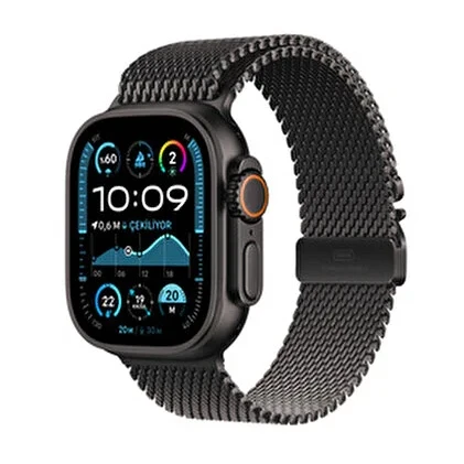 Apple Watch Ultra 2 GPS + Cellular 49mm Black Titanium Case with Black Titanium Milanese Loop - M - 4