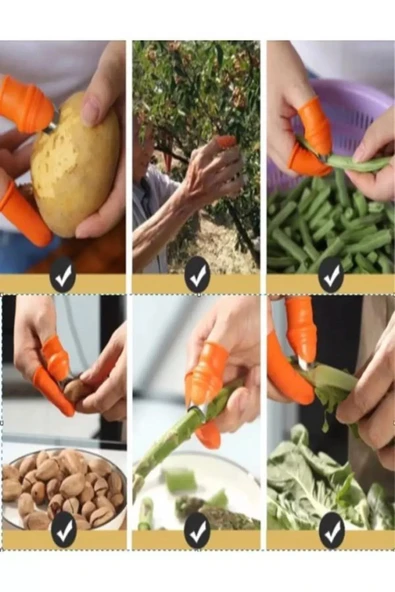 LitaeTrend Pratik Baş Parmak Sebze Kesme Ayıklayıcı Royaleks-1277 - Resim 2