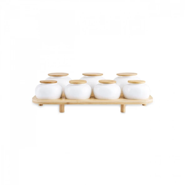 Karaca Rony Stream Tepsili 7 Parça Baharat Takımı - Resim 3