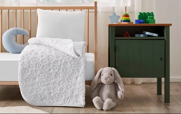 ÖZDİLEK EMBOS BEBEK BATTANİYESİ AÇIK GRİ