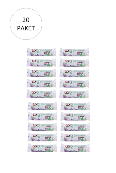 LitaeTrend J-500 Jumbo Boy Çöp Torbası 80 x 110 cm 10 Lu Rulo x 20 Paket = 200 Adet (Siyah) ürün görseli 1