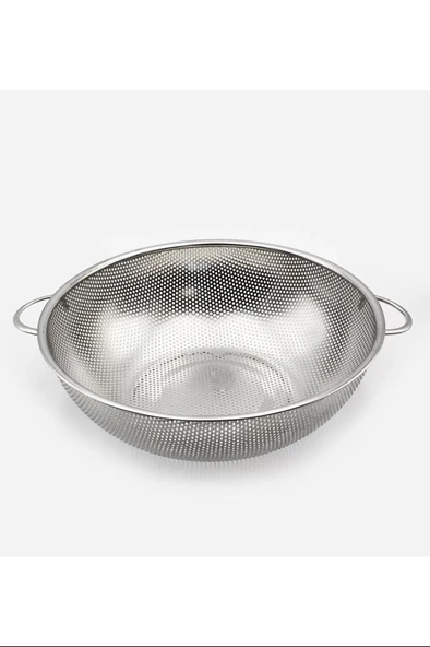 LitaeTrend Çift Kulplu Metal Süzgeç 22,5 Cm. Royaleks-CLKN-1545 - 1
