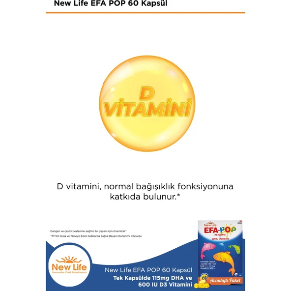 New Life Efa Pop 60 Kapsül - Resim 3