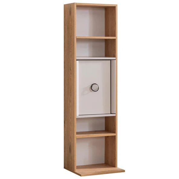 Kitaplık, Dolunay Dolaplı 4 Raflı Kitaplık - Resim 2