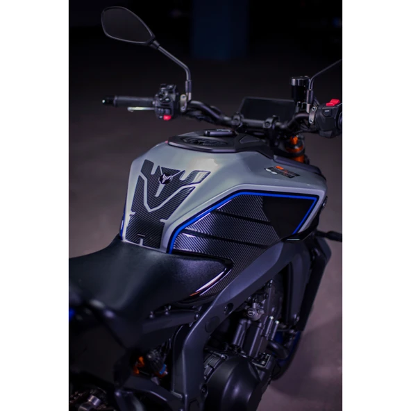 YAMAHA MT-09 SP GEN4 2024 - 2025 ile Uyumlu Kaydırmaz 6D Karbon 19 Parça Tank Pad Seti GC80 - Resim 3