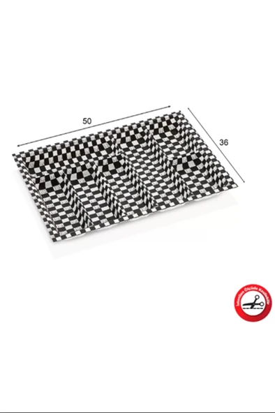 LitaeTrend Eco Modül Kaşıklık 7 Gözlü Damalı 50x36 Royaleks-ACERO-20134 - 1