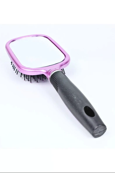 LitaeTrend Büyük Puflu Kare Aynalı Tarak Royaleks-767 ürün görseli 1