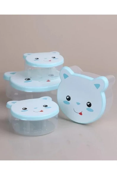 LitaeTrend Şirin Saklama Kabi 4'lü Royaleks-ÇNK2951 ürün görseli 1