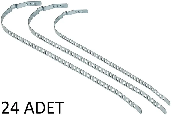 AKS KÖRÜK KELEPÇESİ UNİVERSAL 9mm UZUN PKT 24 LÜK PASLANMAZ GALVENİZLİ SAÇ ürün görseli