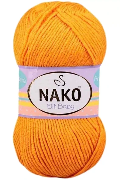 LitaeTrend 1 Adet Elite Baby El Örgü İpi Tüylenmeyen Bebek Yünü Portakal Kabuğu 4038 ürün görseli 1